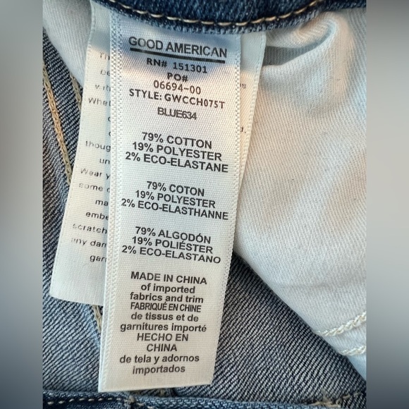 Good American Good Waist Crop Jeans Size 8/29 - Picture 10 of 12